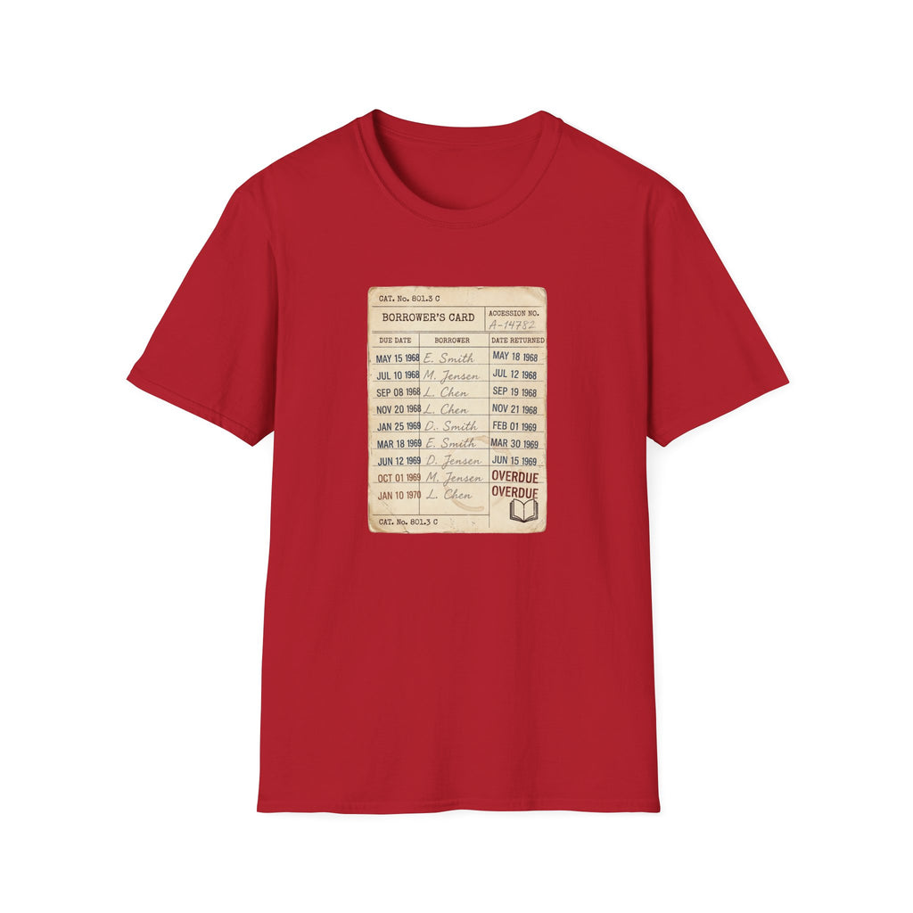 Vintage Library Card Tshirt