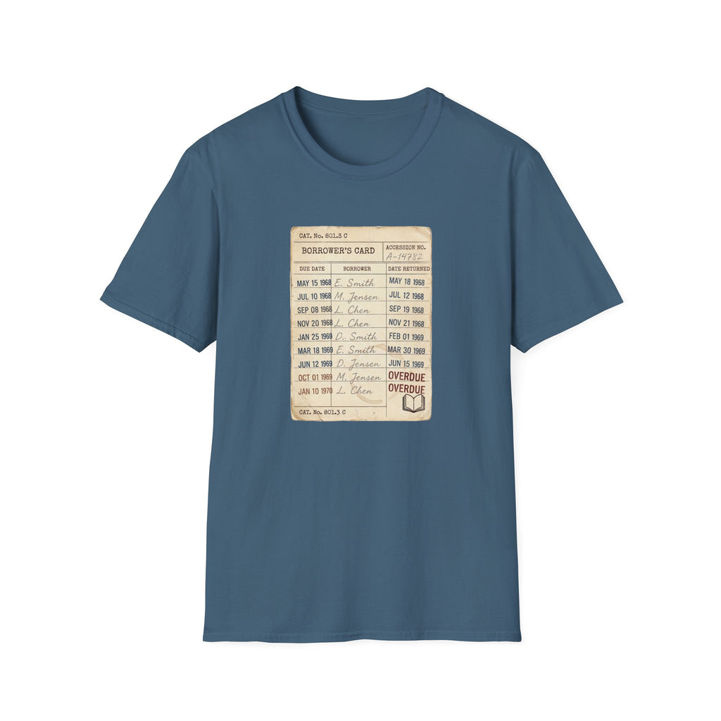 Vintage Library Card Tshirt