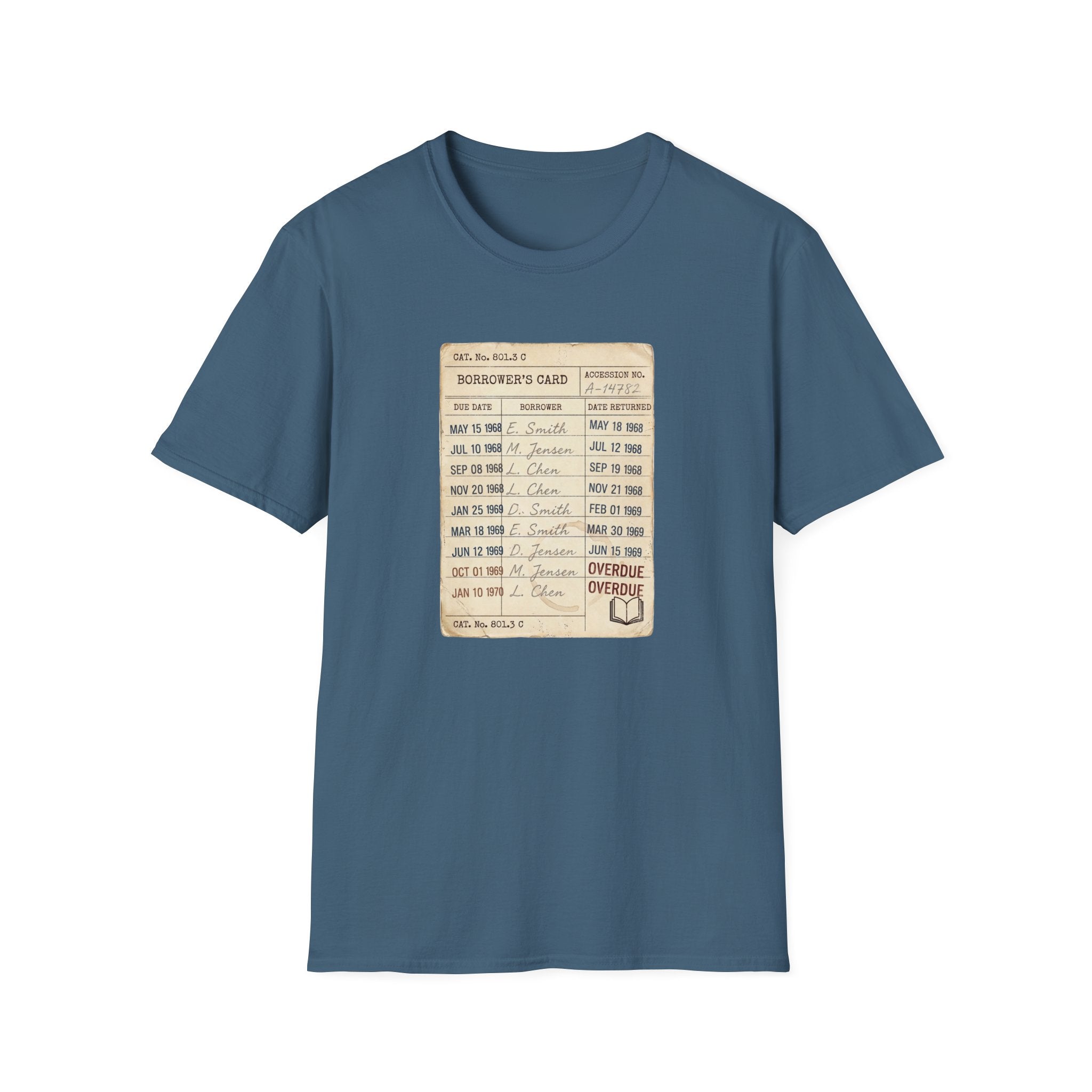 Vintage Library Card Tshirt