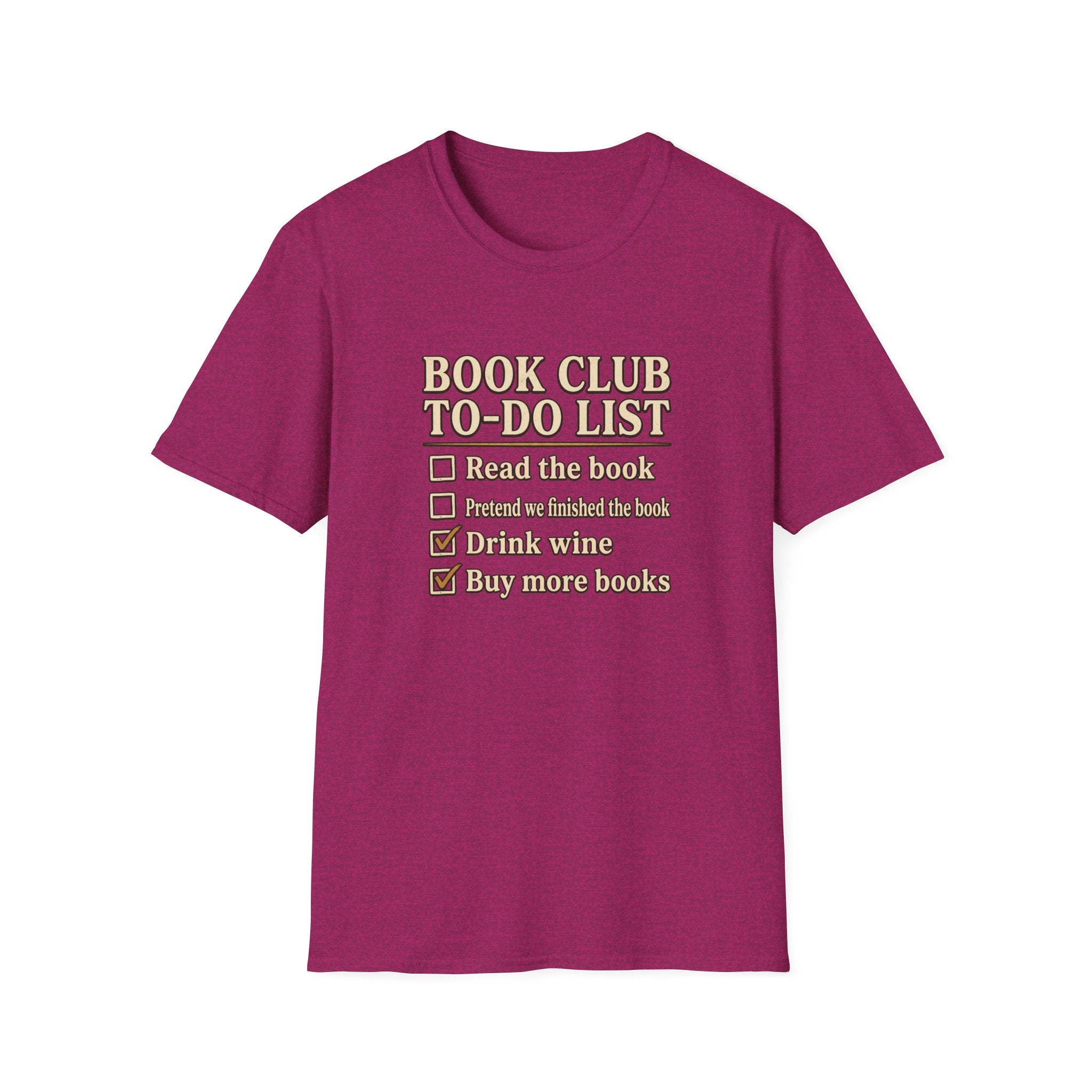 Book Club To Do List Tshirt