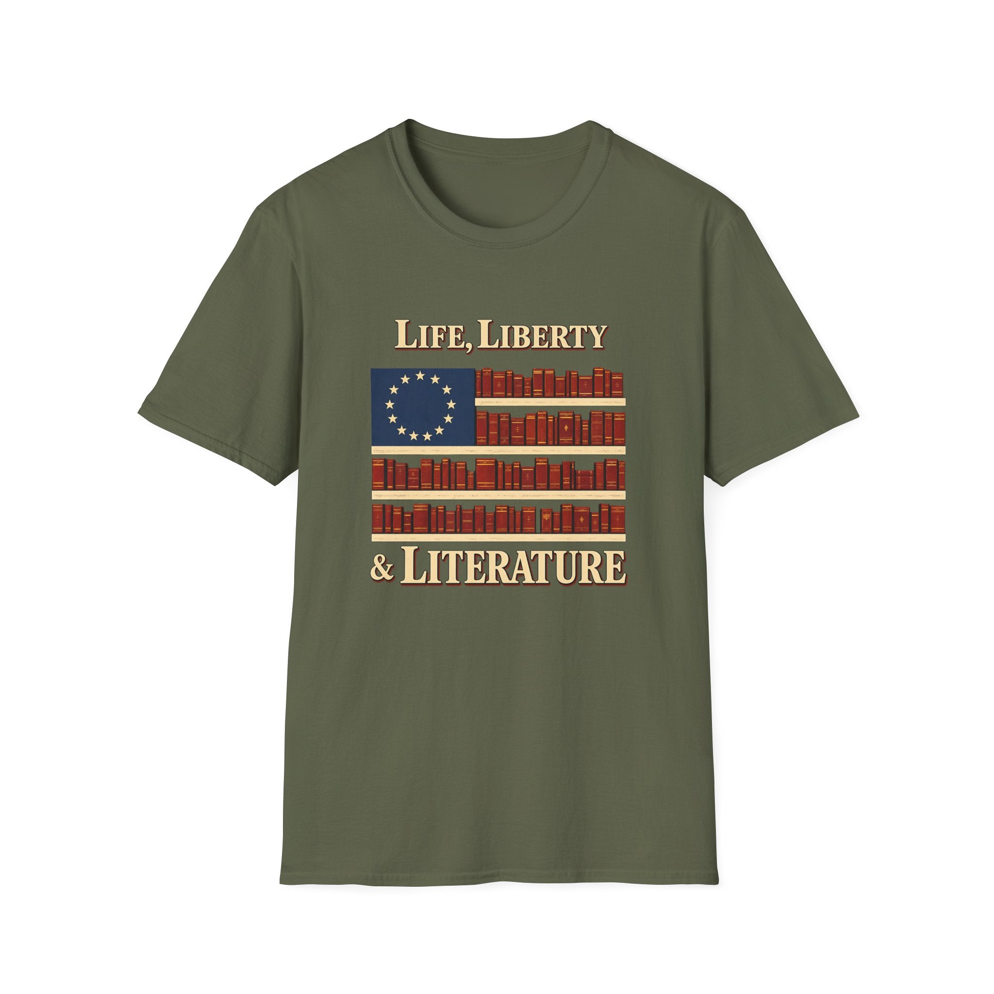 Life, Liberty & Literature Tshirt