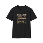 Book Club To Do List Tshirt