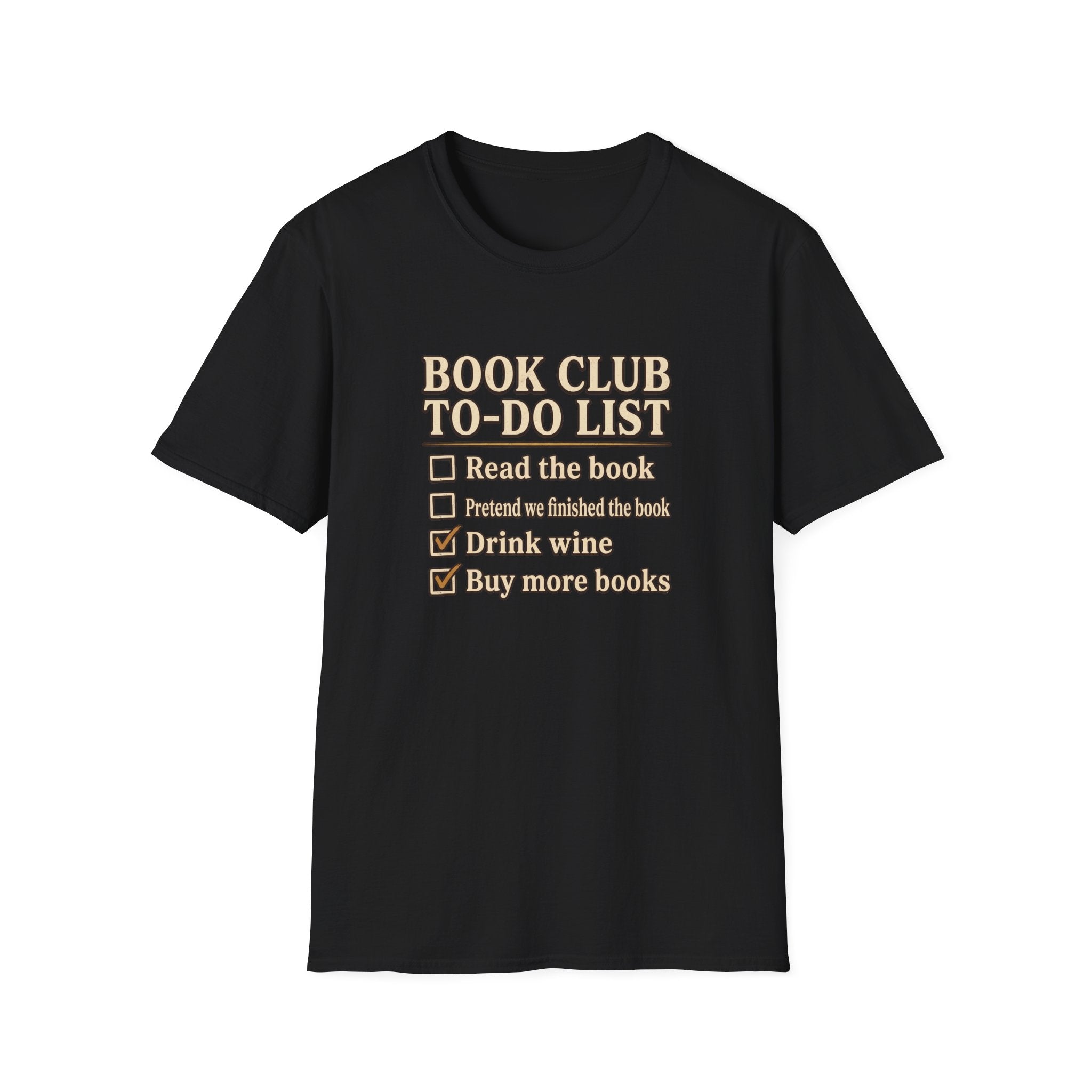 Book Club To Do List Tshirt