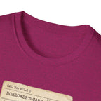 Vintage Library Card Tshirt