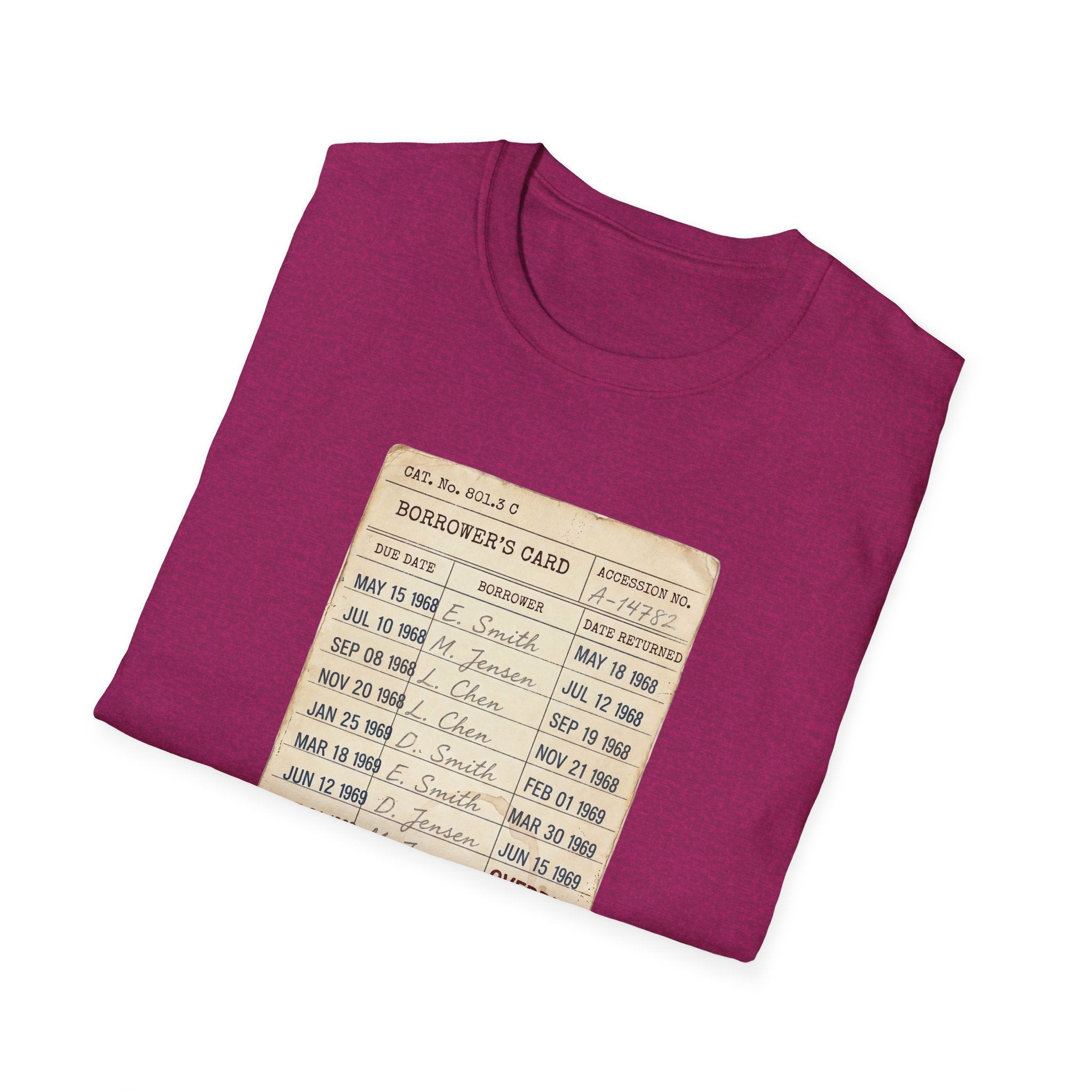Vintage Library Card Tshirt