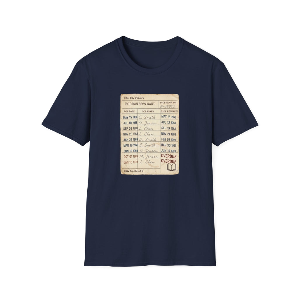 Vintage Library Card Tshirt