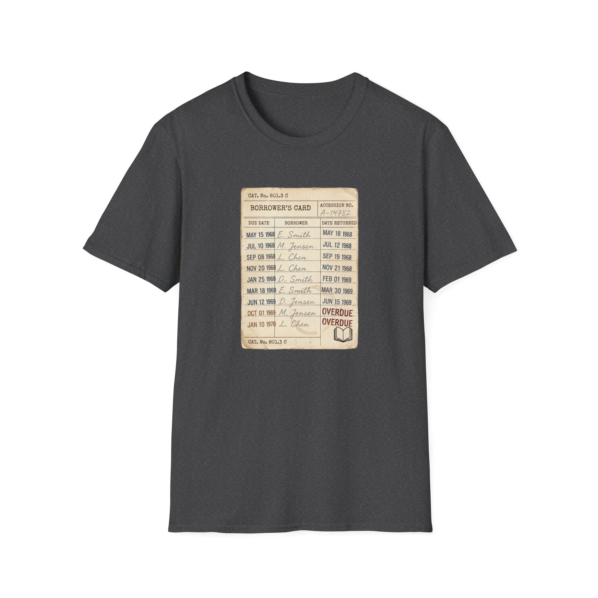 Vintage Library Card Tshirt