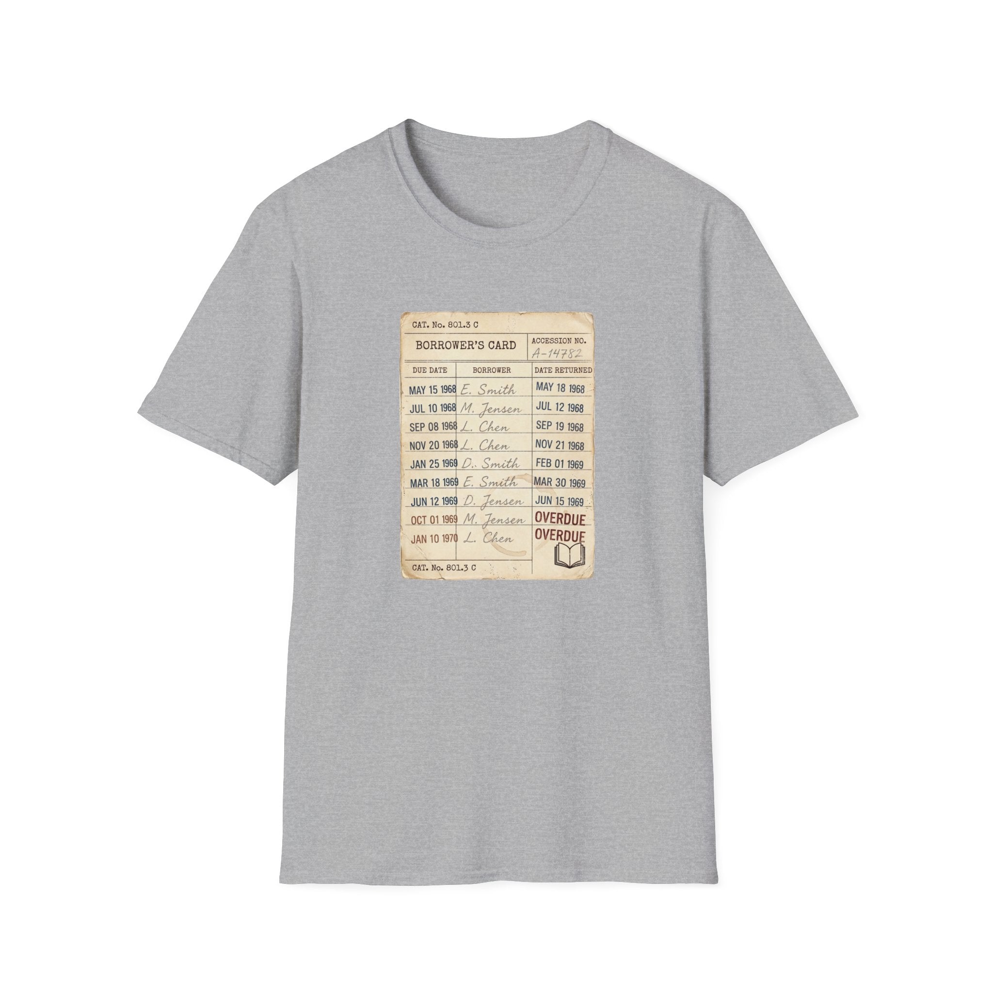 Vintage Library Card Tshirt
