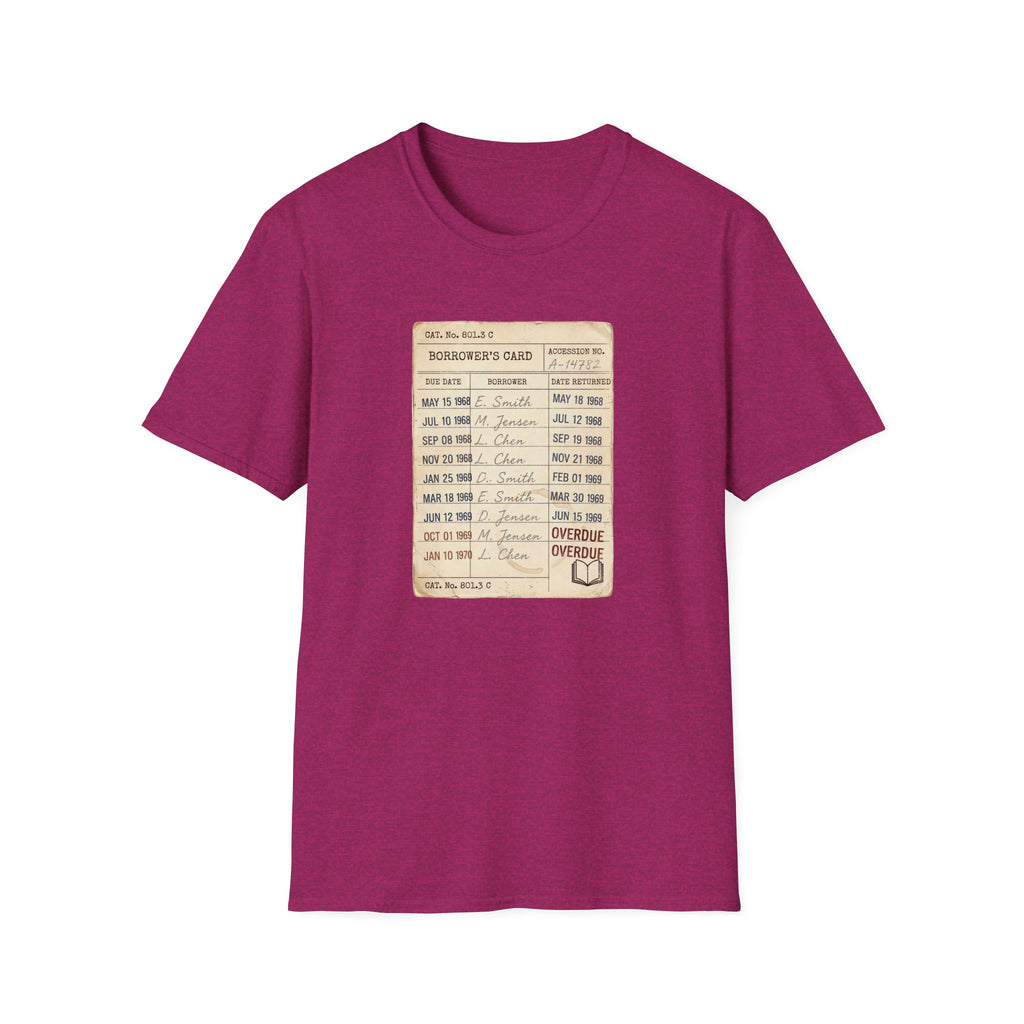 Vintage Library Card Tshirt