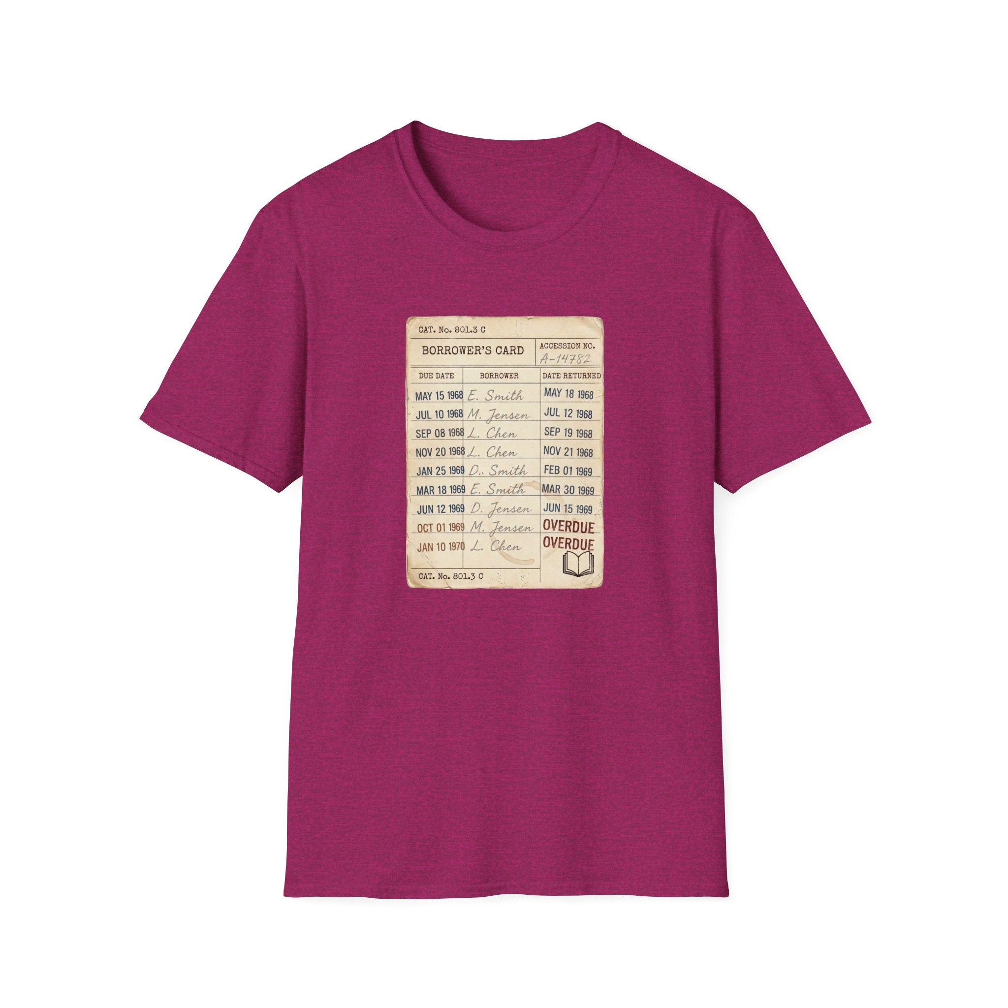 Vintage Library Card Tshirt